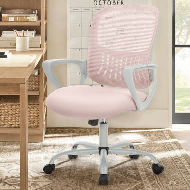 Pink mesh office online chair